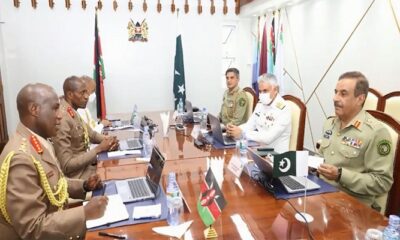 CJCSC Gen Raza holds defence cooperation talks with Kenya defence forces dignitaries